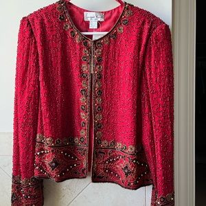 Beaded formal jacket